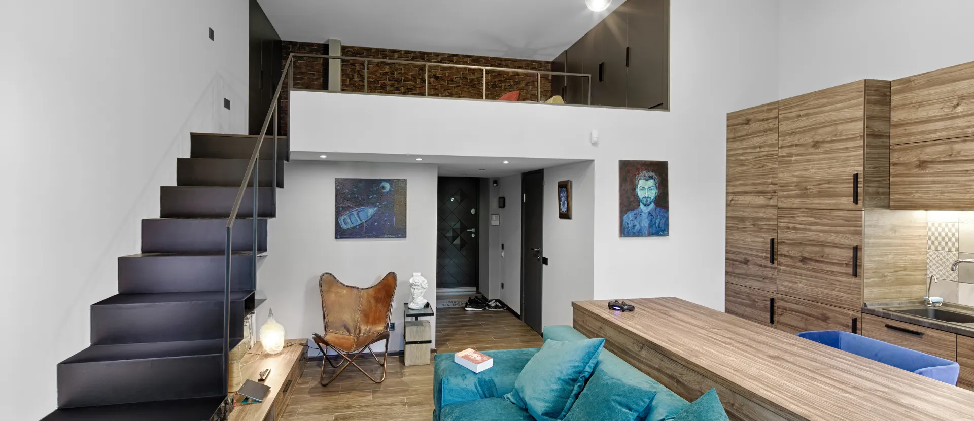 вид двухэтажной квартиры